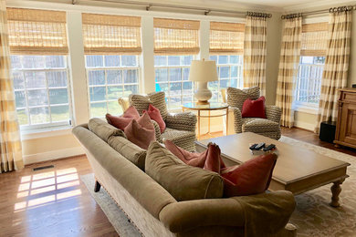 Inspiration for a living room remodel in DC Metro