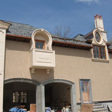 Stucco, veneer stone, brick and ArcusStone