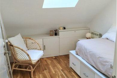 Diseño interior de un dormitorio juvenil