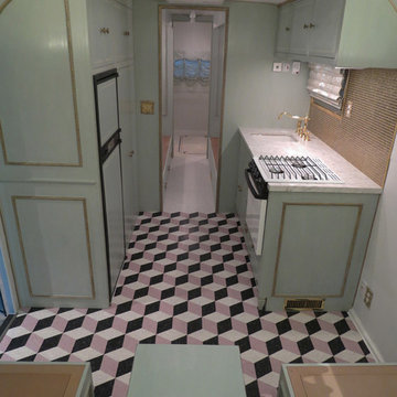 Marie Antoinette style vintage trailer restoration
