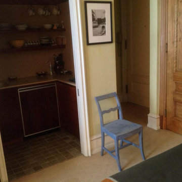 Nightstands and chair for a NYC tiny apartment