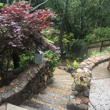 Mill Valley Entry and entertaining terrace
