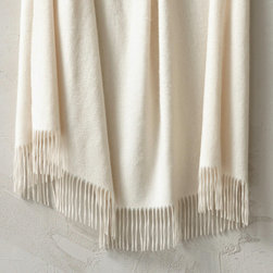 Cashmere Fringe Throw - Throws
