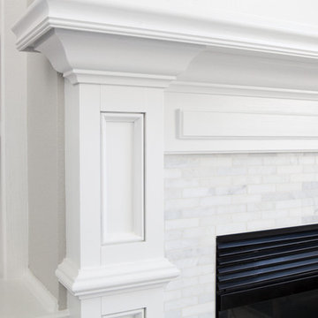 Kitchen and Fireplace
