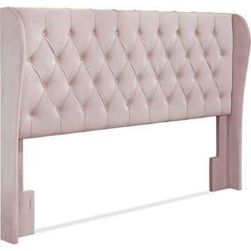 Lillian August Harlow Upholstered Headboard King Size Dusty Mauve