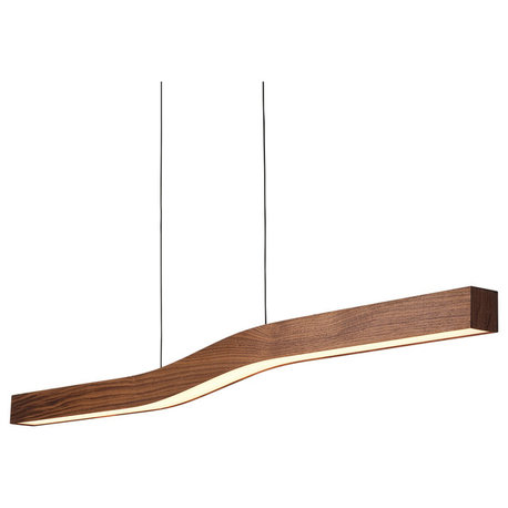 Camur LED Linear Pendant, Walnut, 3500k