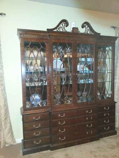 Old Fashioned China Cabinet Needs Help To Update
