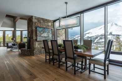 Trendy dining room photo in Seattle
