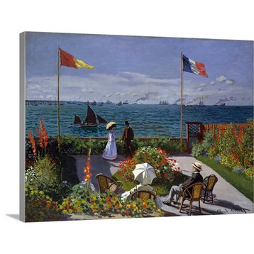 "Garden at Sainte-Adresse" Wrapped Canvas Art Print, 24"x18"x1.5"