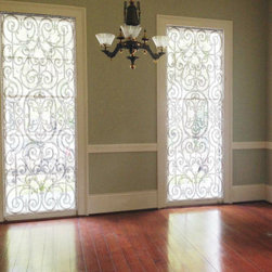 Delia Shades' "French Iron Gate" - Roller Shades