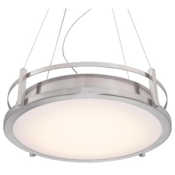 Westinghouse 6372200 Andro 22"W LED Drum Chandelier - Brushed Nickel