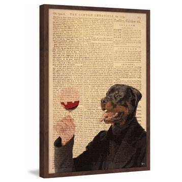 "Wine Connoisseur" Framed Painting Print, 20"x30"