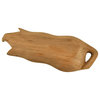Hand Carved Pig Shaped Decorative Wooden Serving Tray 15 Inch