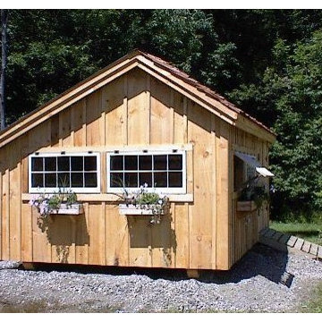 Cabin Kits & Cottage Kits - Saltbox Shed 12' x 20'