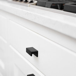 Furnipart Station knob in Brushed Matte Black finish - Cabinet And Drawer Knobs