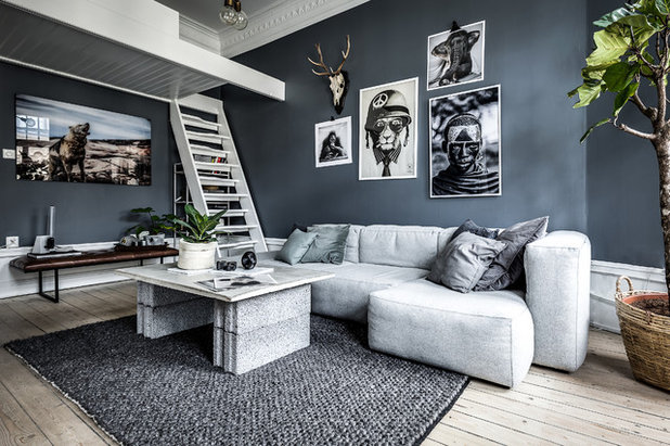 Scandinavian Living Room by Berggren Hörle Fastighetsmäklare AB