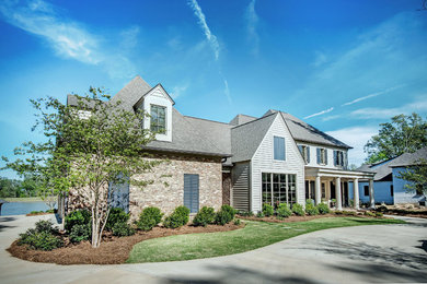 Beach style exterior home photo in Jackson