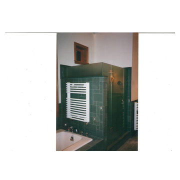 heavy glass shower enclosure