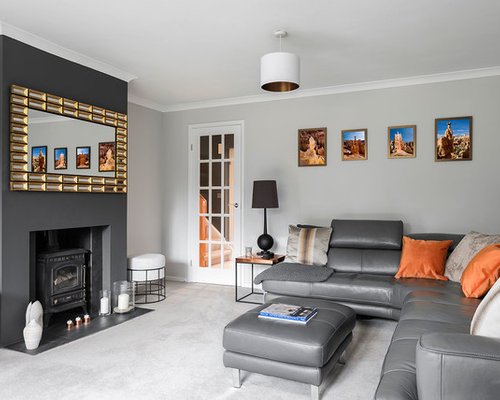 Medium Sized  Living  Room  Design  Ideas  Renovations 