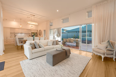 Design ideas for a contemporary living room in Other.