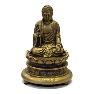 Meditation Buddha Concrete Statue Copper Style Home or Garden Decor,  Buddhism, Garden Buddha, Cement Buddha, Concrete Buddha, Zen Garden -   Canada