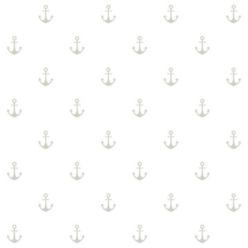 Morton Grey Anchors Wallpaper Bolt