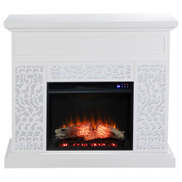 Beaconsfield Contemporary Electric Fireplace With Touch Screen Control Panel
