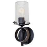 Kalco - Irvine 5x12" 1-Light Transitional Sconce by Kalco - From the Irvine collection  this Transitional 5Wx12H inch 1 Light Sconce will be a wonderful compliment to  any of these rooms: Living Room; Bedroom; Family Room; Dining Room