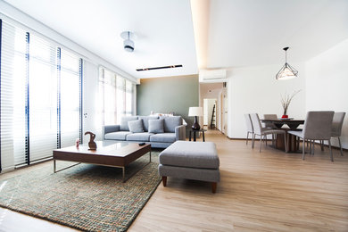 Danish living room photo in Singapore