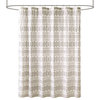 INK+IVY Rhea Boho Modern Cotton Jacquard Shower Curtain