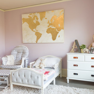 Girl's Room Remodel with Soft Natural Leather Drawer Pulls