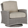 Summer Classics Astoria Swivel Glider Lounge Chair, Linen Dove Cushion