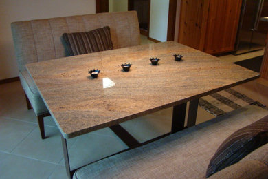 Example of a trendy dining room design in Seattle