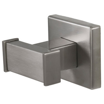Primo Double Robe Hook, Brushed Nickel