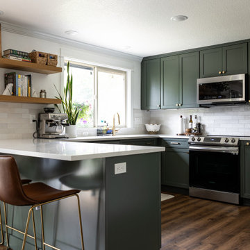 Lush Green Kitchen Revamp