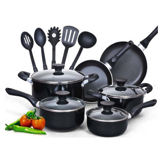 Newway Silicone Kitchenware 10-Piece Set of Non-stick Cookware