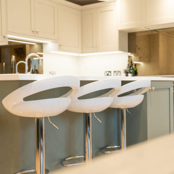 Limestone & Jade Shaker Kitchen in Sway