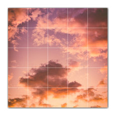 Clouds Ceramic Tile Wall Mural HZ500371-55M. 30" x 30"