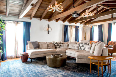 Eclectic living room photo in San Francisco