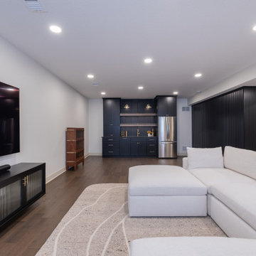 Playful, Modern Basement Designed for Family Living