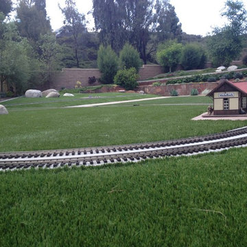 Train Track Backyard