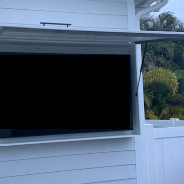 Weatherproof Outdoor TV Lift Up Cabinet Enclosure