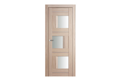Milano-13X Сappuccino Crosscut Interior Door, 28x80, Door Slab Only