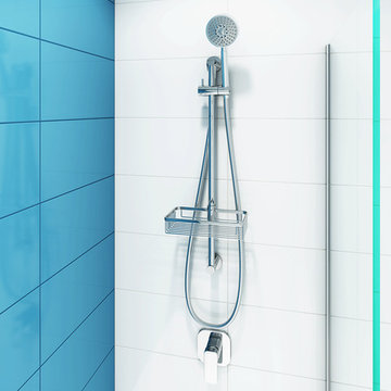 Turquoise feature wall