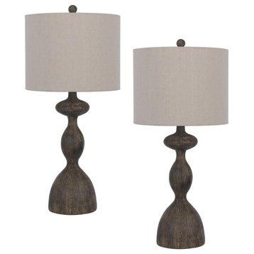 Nampa 2 Light Table Lamp, Distressed Wood