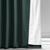 Signature Plush Velvet Blackout Curtain Single Panel, Spirit Green, 50"w X 84"l