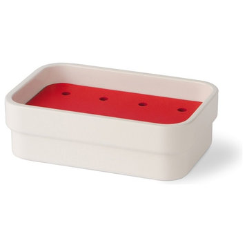 Curva 5147 Soap Dish, Red