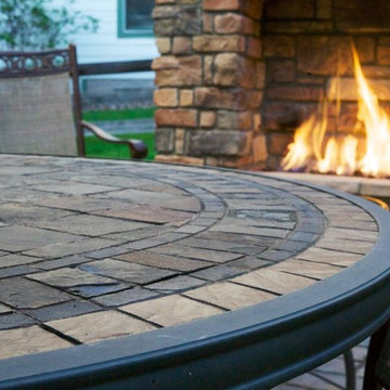 Patio and Fire place