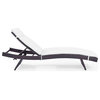 Biscayne Outdoor Wicker Chaise Lounge White/Brown