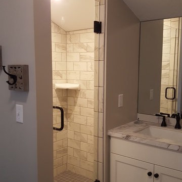 Frameless Shower Door- After Install